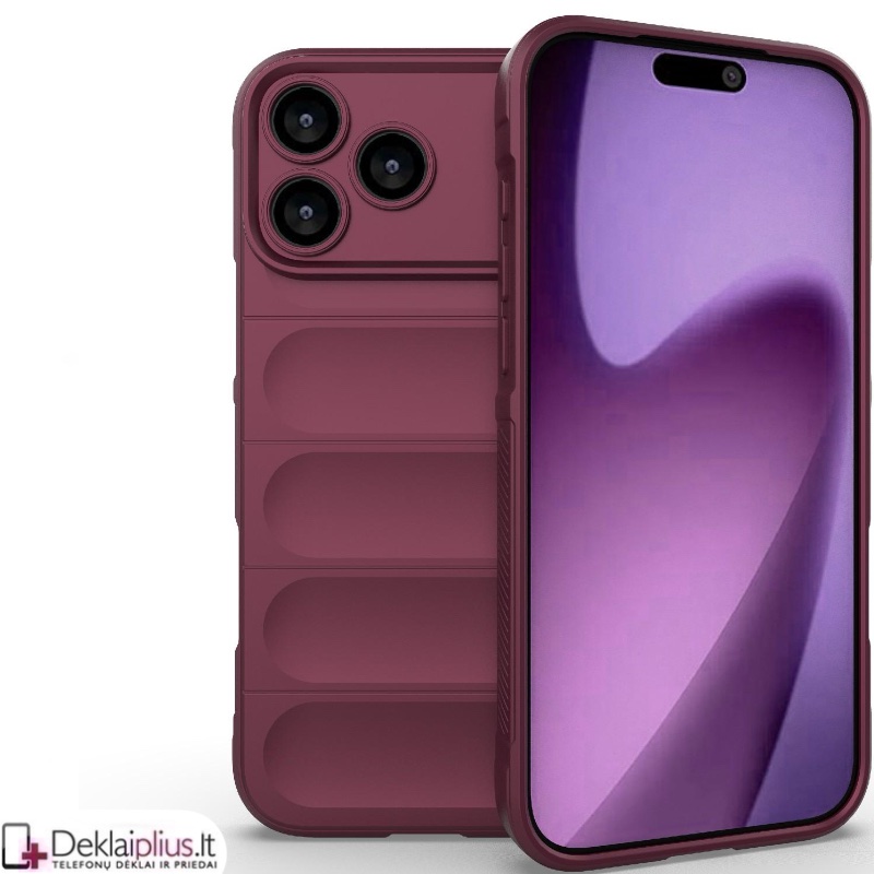 Magic Shield guminis dėklas su kameros apsauga - bordo spalvos (Apple Iphone 17 Pro/Iphone 18 Pro) Magic Shield guminis dėklas su kameros apsauga - bordo spalvos (Apple Iphone 17 Pro/Iphone 18 Pro)